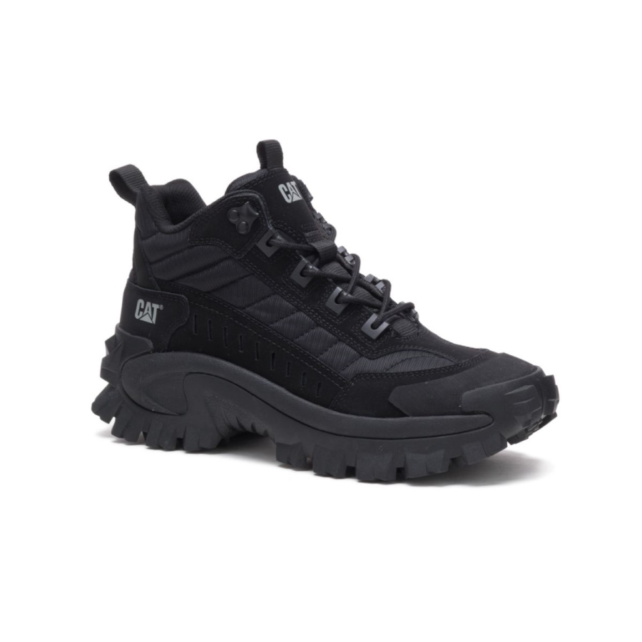 Black Caterpillar Intruder Mid Shoe