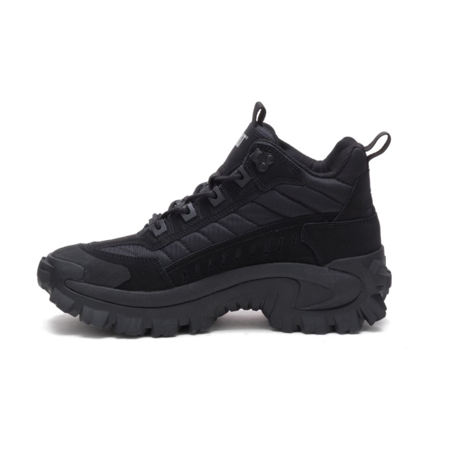 Black Caterpillar Intruder Mid Shoe