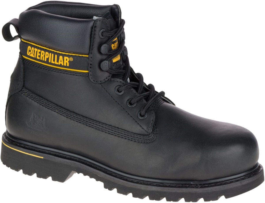 Black Holton Steel Toe S3 HRO SRC Work Boot Caterpillar