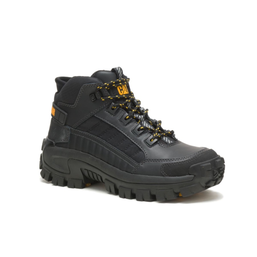 Black Men's Invader Mid SB FO E HBO Work Boot Caterpillar