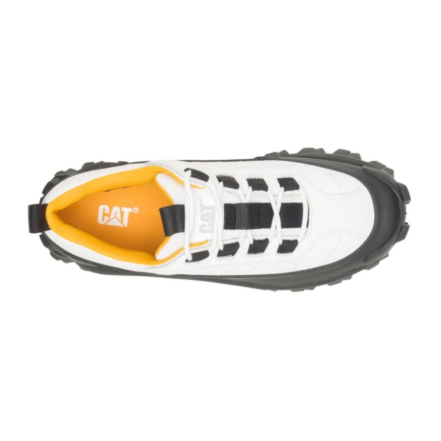 Bright White Intruder Waterproof Galosh Caterpillar