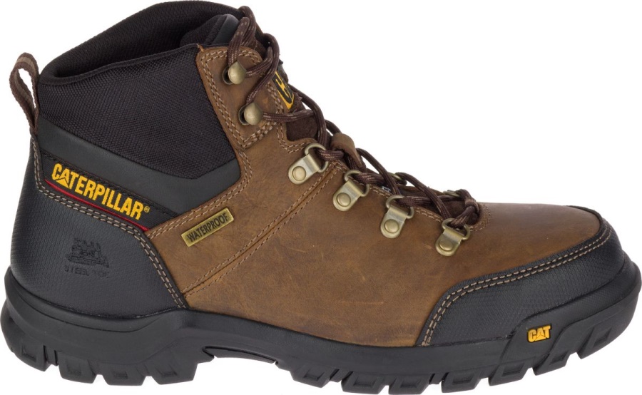 Caterpillar Framework S3 WR HRO SRA Steel Toe Work Boot Seal Brown