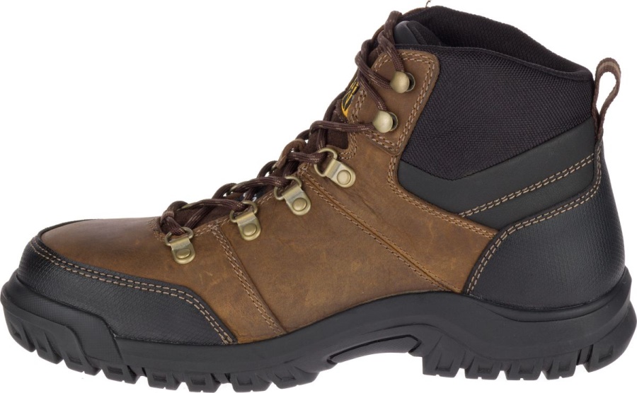 Caterpillar Framework S3 WR HRO SRA Steel Toe Work Boot Seal Brown
