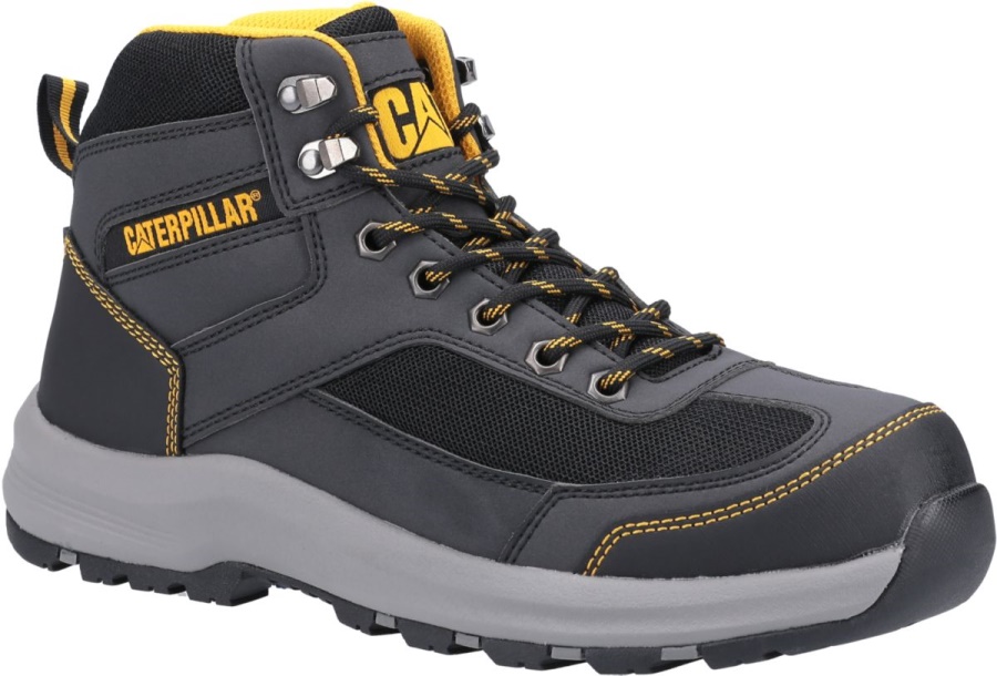 Caterpillar Grey Men's Elmore Mid Steel Toe S1P Work Boot