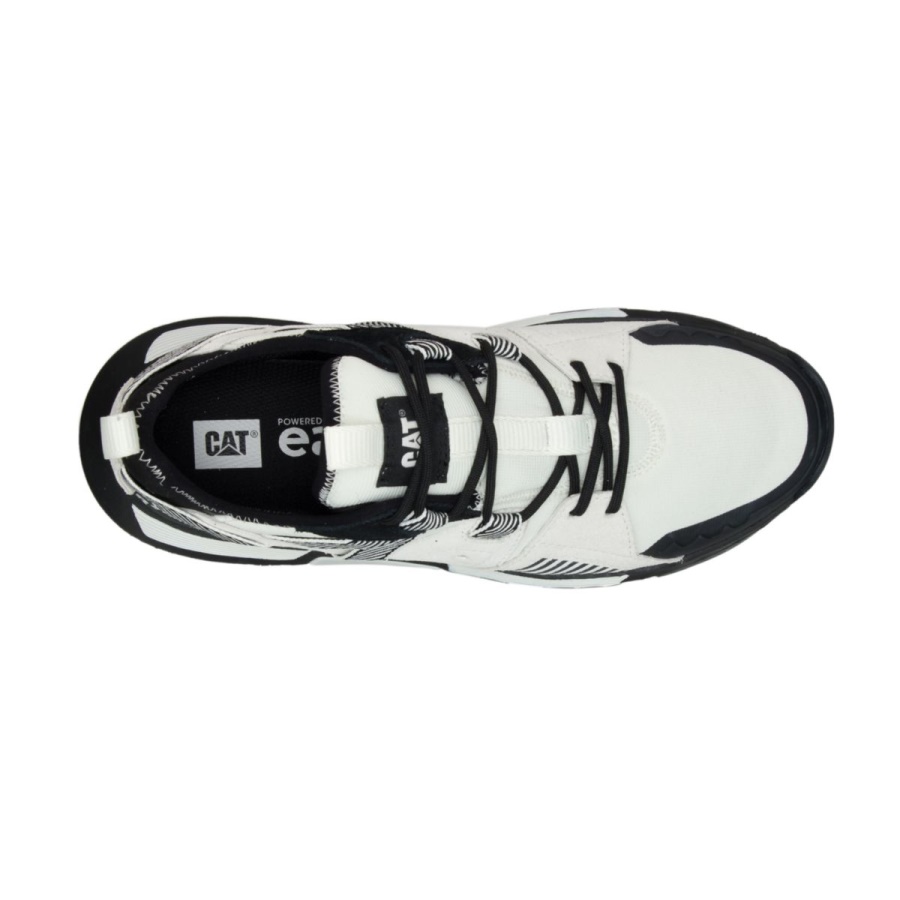Caterpillar Lily White-Black Raider Sport Sneaker