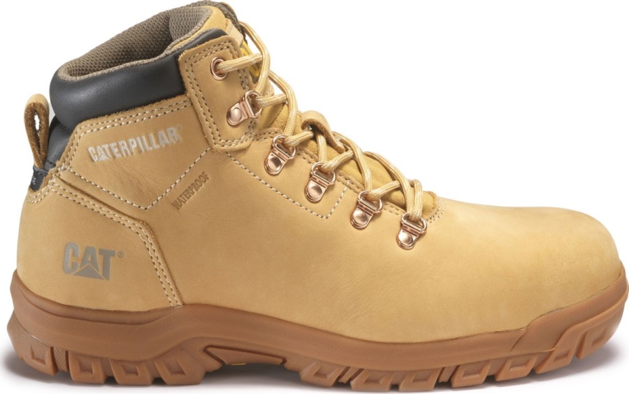 Caterpillar Mae Steel Toe S3 HRO SR SRA Work Boot Honey Reset