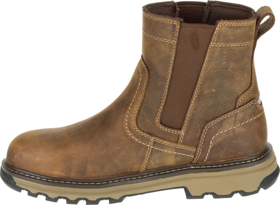 Dark Beige Pelton Steel Toe S1P HRO SRA Work Boot Caterpillar