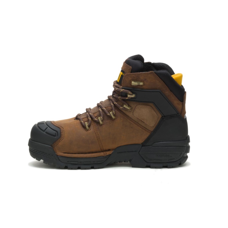 Dark Brown Excavator LT 6'' S3 WR HRO SRA Work Boot Caterpillar