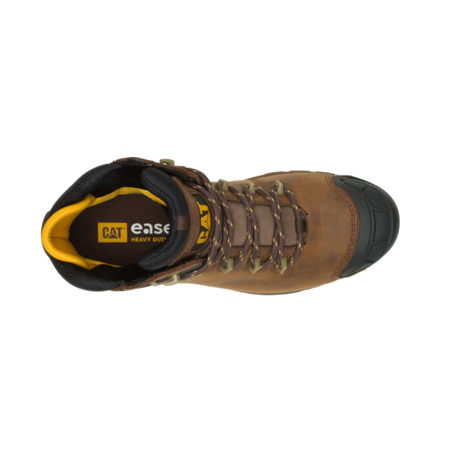 Dark Brown Excavator LT 6'' S3 WR HRO SRA Work Boot Caterpillar