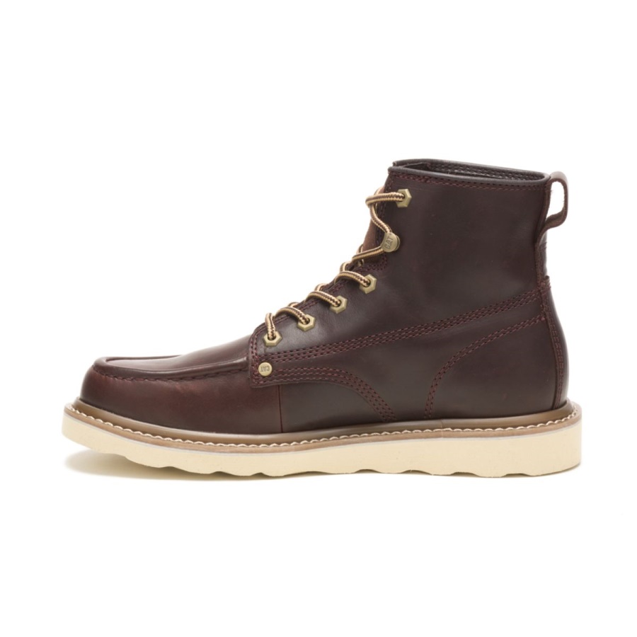 Deep Mahogany Caterpillar Glenrock Mid Boot