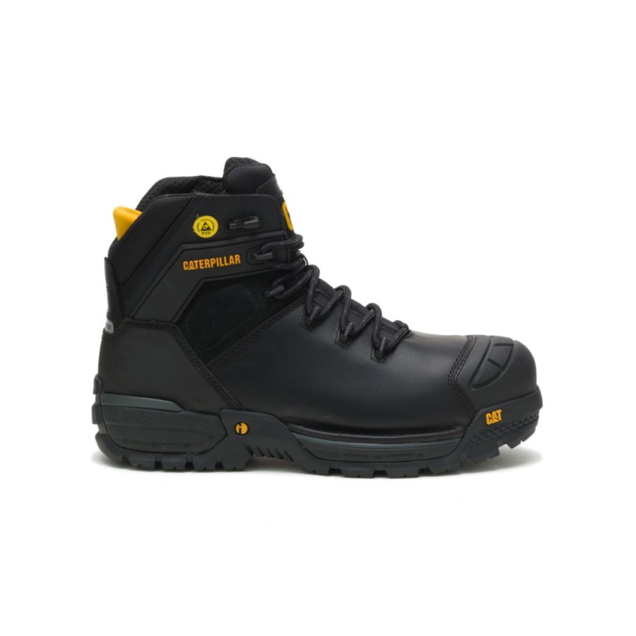 Excavator LT 6'' S3 WR HRO SRA Work Boot Caterpillar Black