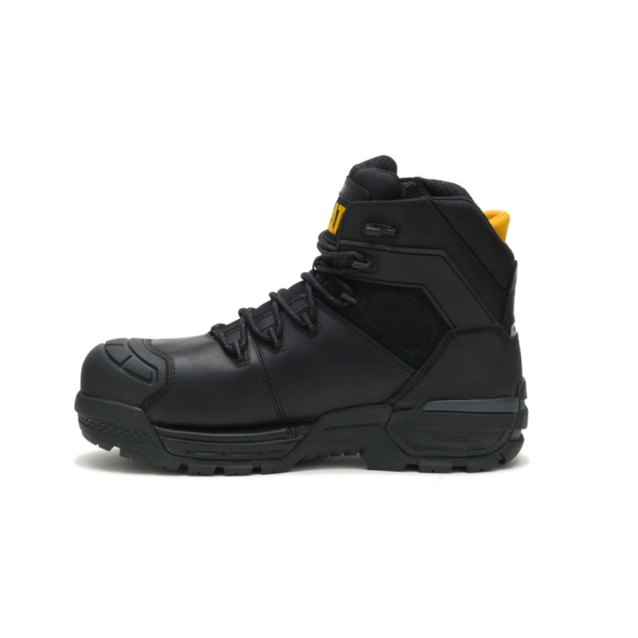 Excavator LT 6'' S3 WR HRO SRA Work Boot Caterpillar Black
