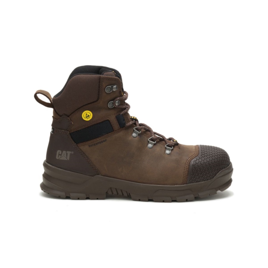 Men's Accomplice X S3 WR HRO SRA Work Boot Seal Brown Caterpillar