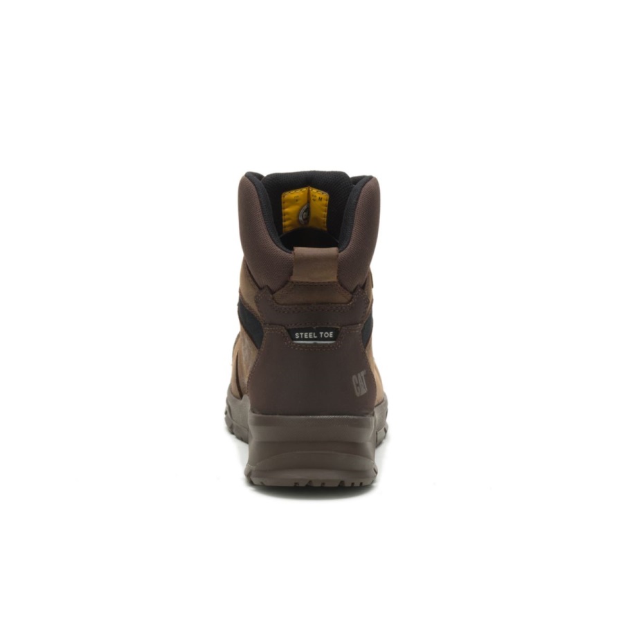 Men's Accomplice X S3 WR HRO SRA Work Boot Seal Brown Caterpillar