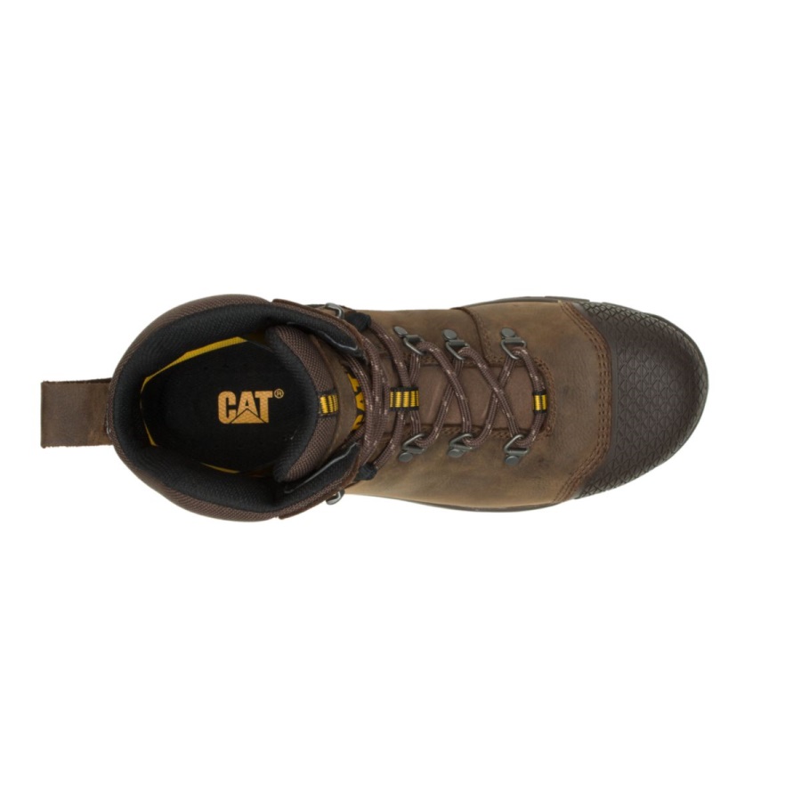 Men's Accomplice X S3 WR HRO SRA Work Boot Seal Brown Caterpillar