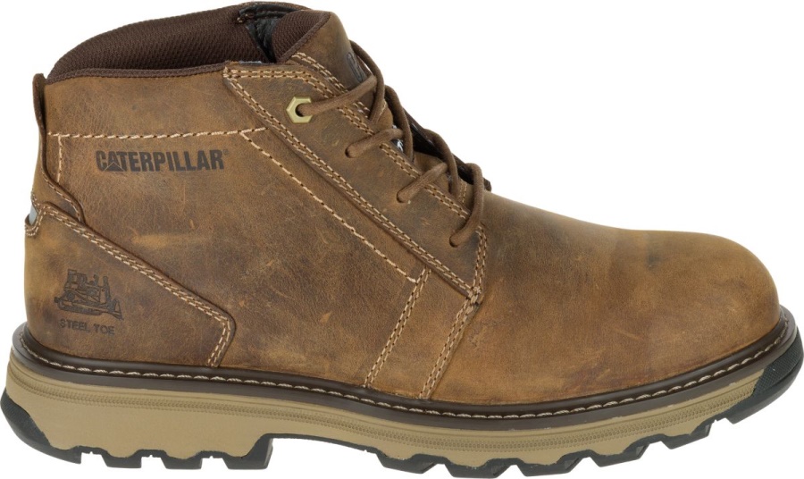 Parker Steel Toe S1P HRC SRA Work Boot Dark Beige Caterpillar