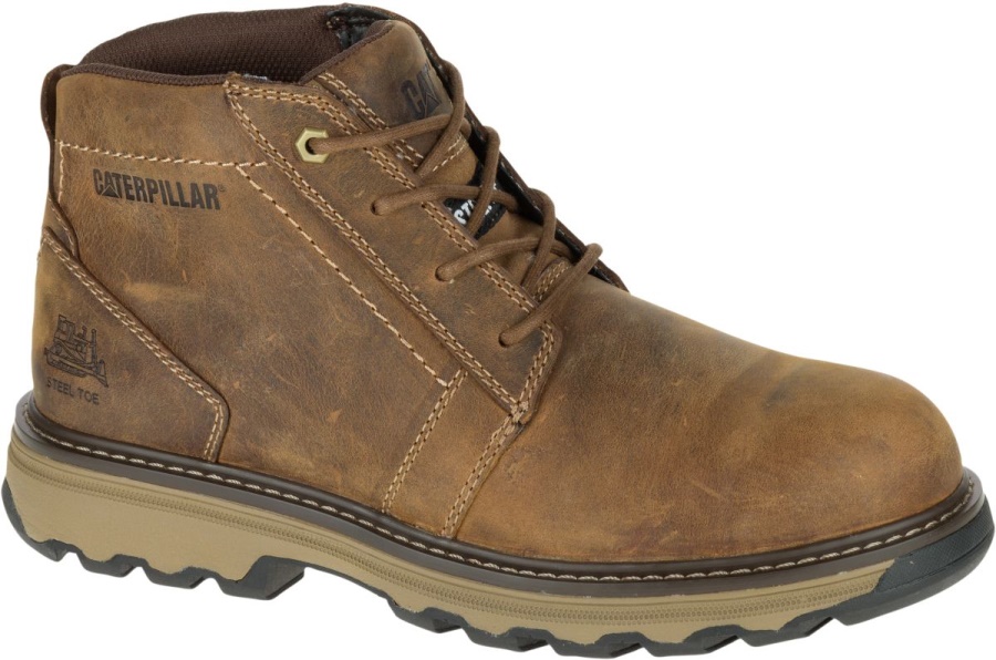 Parker Steel Toe S1P HRC SRA Work Boot Dark Beige Caterpillar