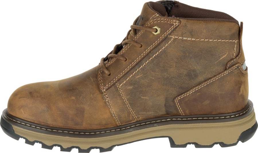 Parker Steel Toe S1P HRC SRA Work Boot Dark Beige Caterpillar